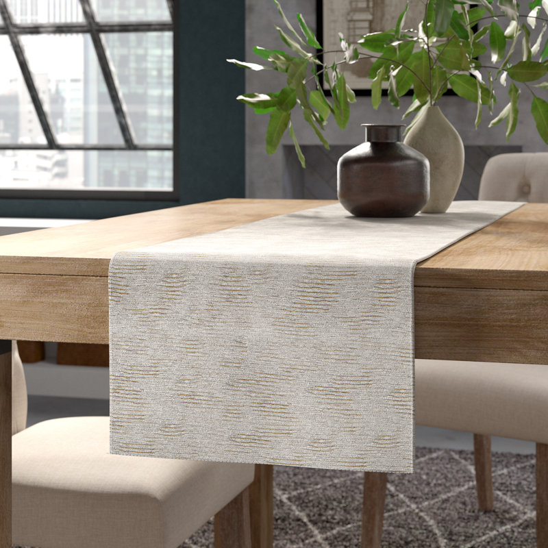 Greyleigh™ Benita Woven Metallic Table Runner & Reviews Wayfair